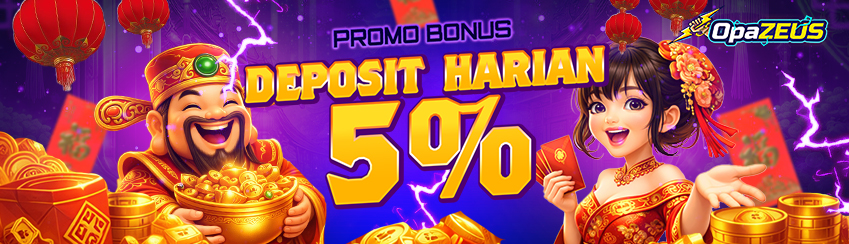 PROMO BONUS DEPOSIT HARIAN 5%	